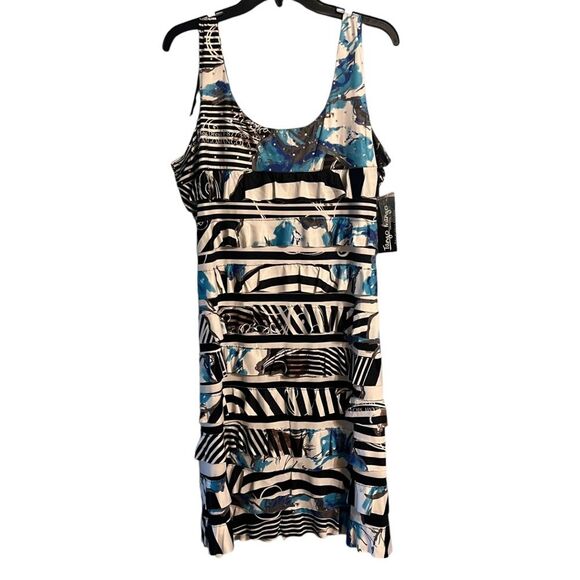 Tango Mango Blue ruffles Sleeveless Women’s dress Sz XL NWT🏷 - Picture 3 of 16